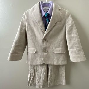 Nautica Linen Suit with Shirt & Tie